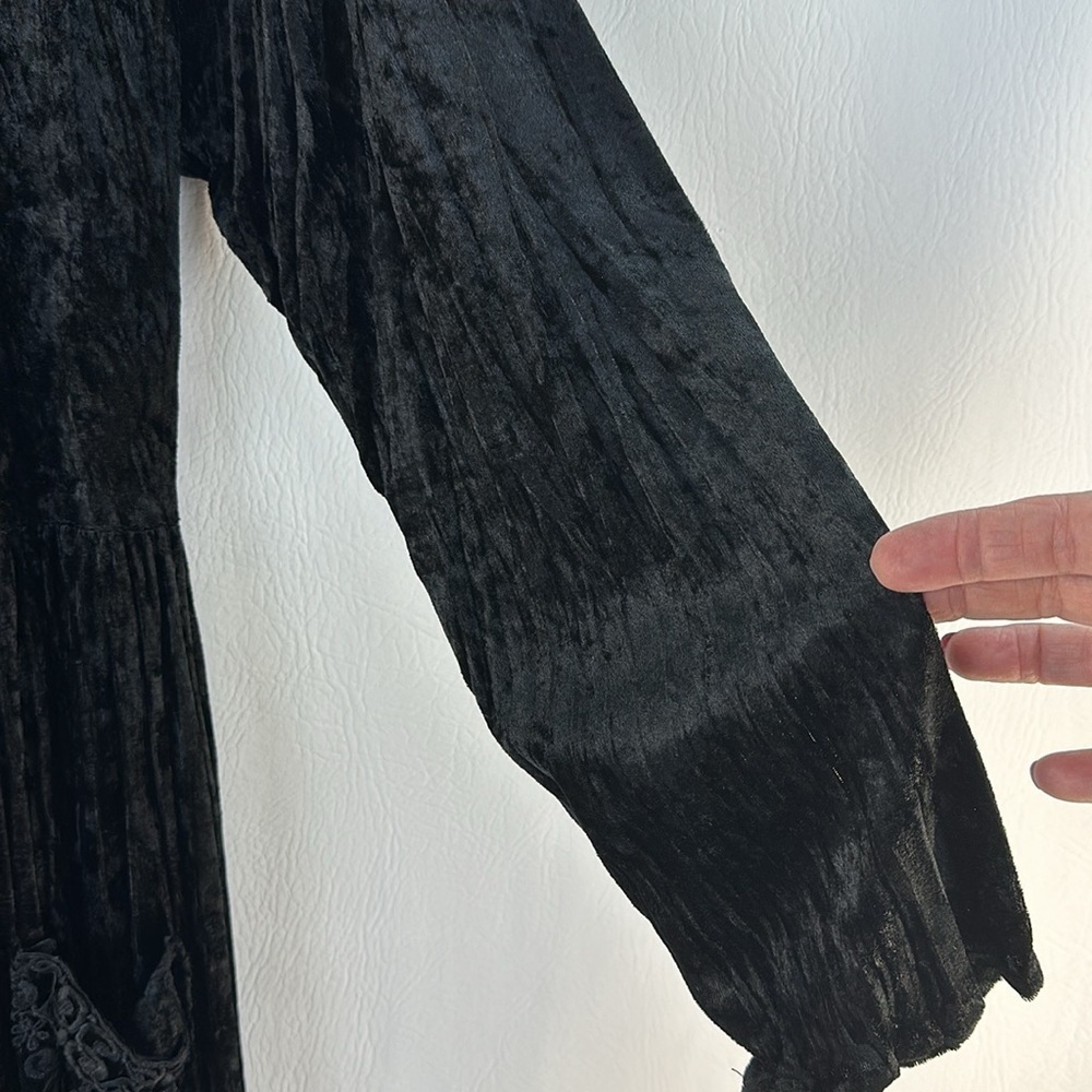 Crushed Velvet Lace Button Down
Maxi Dress - Picture 6 of 10